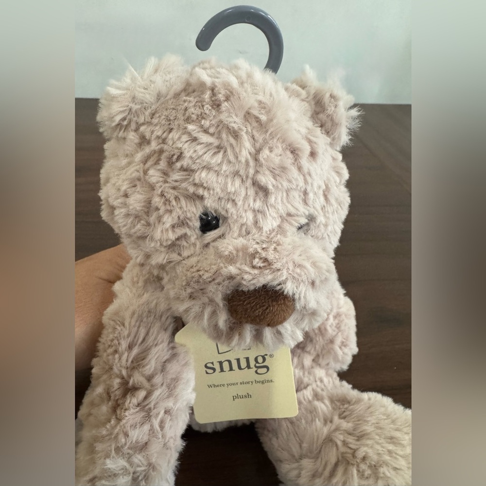 SNUG Plush Snuggle Tan BEAR Security Lovey Baby Toy 11” NEW - Picture 5 of 5